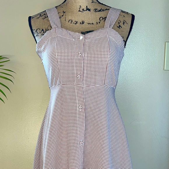Gingham Midi Dress - Picture 2 of 10